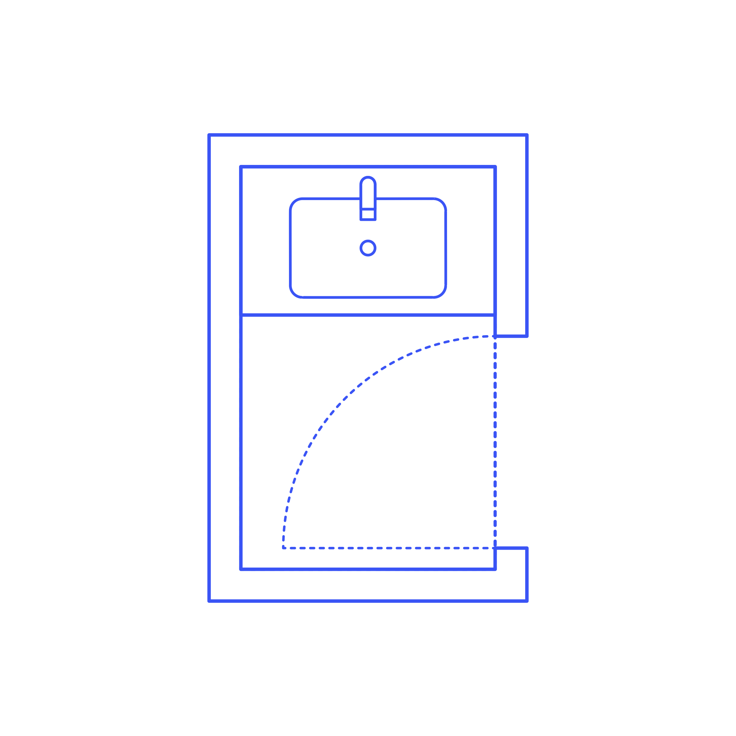 Layouts Bathrooms Quarter Sink Vanity Single Contour Svg Vector Free Vectors